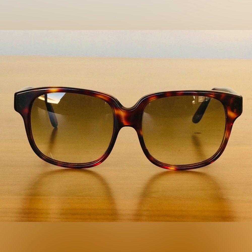 Emmanuelle Khanh Paris 1980’s Vintage Tortoise Shell Sunglasses